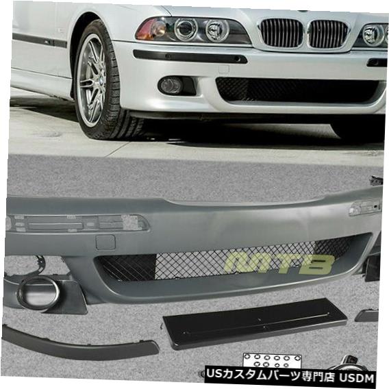 Front Bumper Cover M5スタイルフロントバンパーカバーフォグランプキットアセンブリBMW 5シリーズE39 97-03 M5 Style Front Bumper Cover Fog Light Kit Assembly For BMW 5 Series E39 97-03 【並行輸入品】