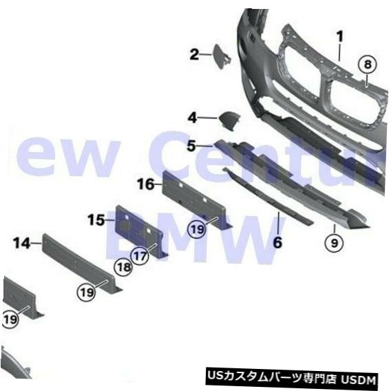 Front Bumper Cover BMW純正トリムカバーフロントフロントバンパーパネルPdc /ブラックF25 BMW Genuine Trim Cover Front Front Bumper Panel Pdc / Black F25 【並行輸入品】