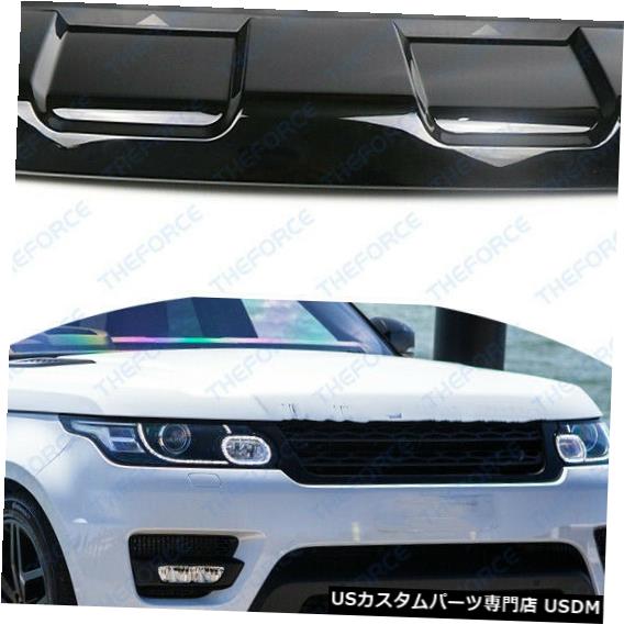 Front Bumper Cover ランドローバーレンジスポーツ2014-2017 YL4 / 73に適合するブラックフロントバンパートレーラーカバー Black Front Bumper Trailer Cover Fit For Land Rover Range Sport 2014-2017 YL4/73 【並行輸入品】