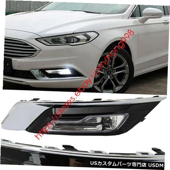 Front Bumper Cover バンパーLEDフォグランプランプカバースイッチセットフォードフュージョンセダン2017 2018 Bumper LED Fog Lights Lamps Cover Switch Set for Ford Fusion Sedan 2017 2018 【並行輸入品】 118,030円