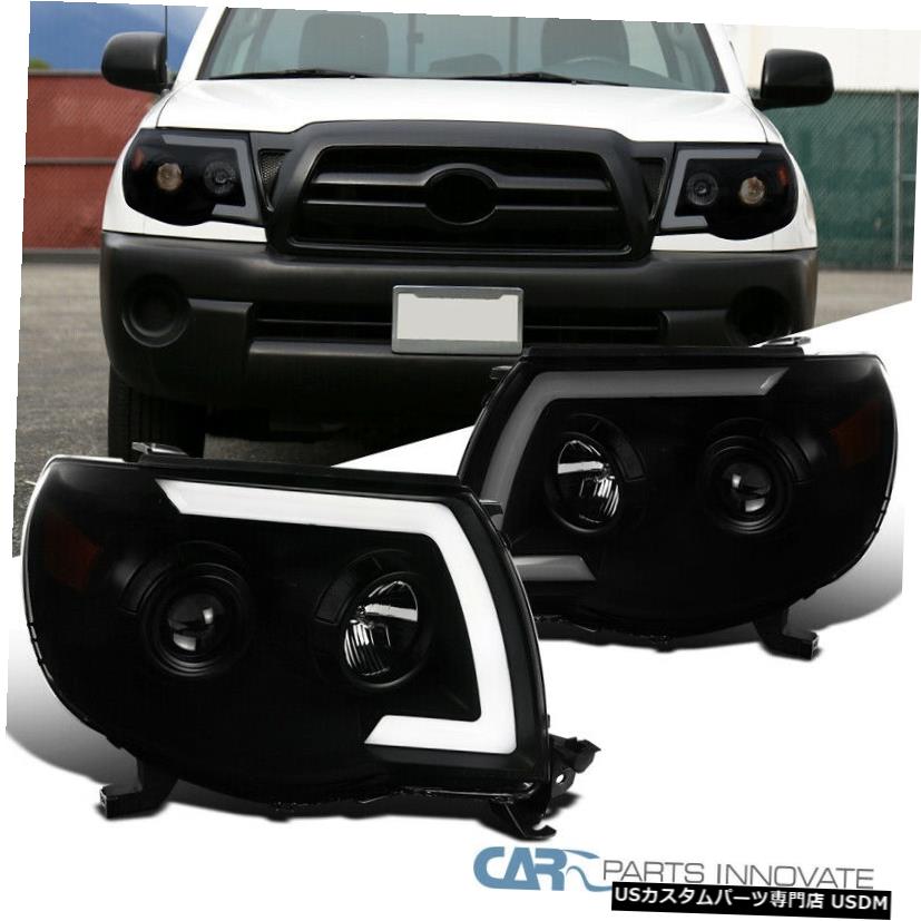Headlight 05-11トヨタタコマの煙プロジェクターヘッドライト2PCのスイッチバックシーケンシャルLED Switchback Sequential LED For 05-11 Toyota Tacoma Smoke Projector Headlights 2PC 【並行輸入品】
