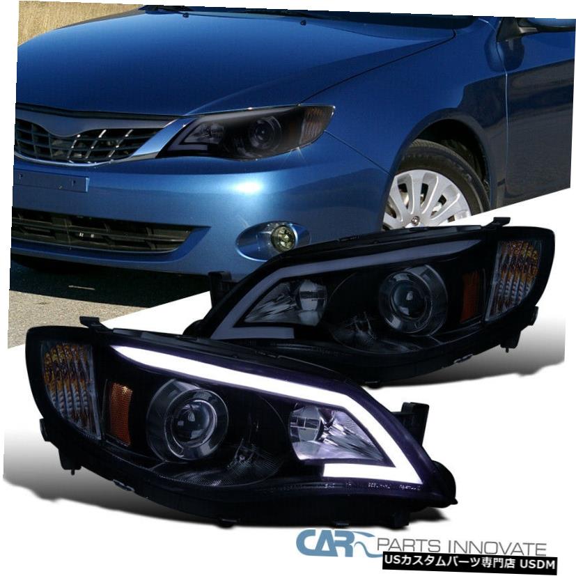 Headlight 08-11インプレッサアウトバックスポーツ08-14 WRX LEDプロジェクターヘッドライト用の光沢のあるブラック Glossy Black For 08-11 Impreza OutBack Sport 08-14 WRX LED Projector Headlights 【並行輸入品】｜カスタムパーツ WORLD倉庫