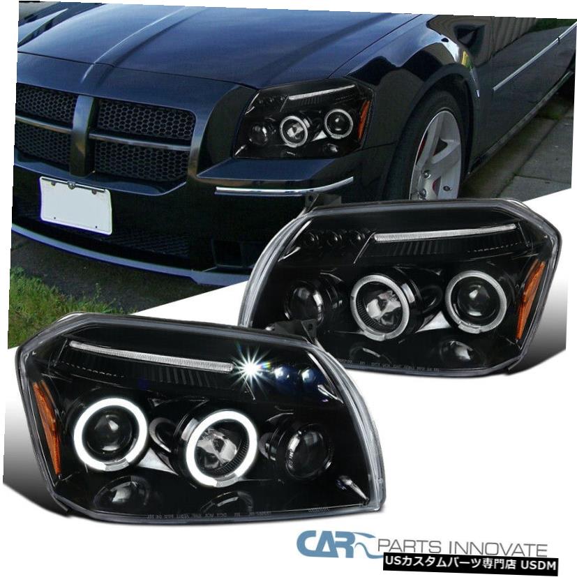21新入荷 ライト ランプ Projector Black Pearl Halo Led Magnum 05 07 Dodge For ダッジ05 07マグナムledハローパールブラックプロジェクターヘッドライトヘッドランプペア Headlight Headlights Pair Lamps Head Gs Louislegrand Com