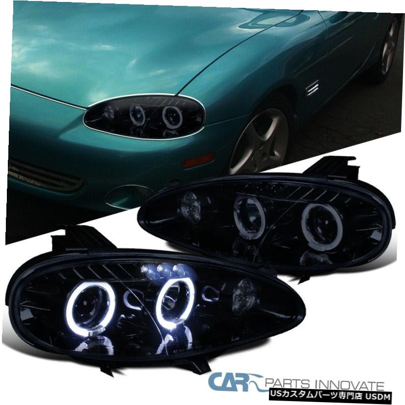 Headlight 新着！！ 01-05マツダMiata MX5煙LEDプロジェクターヘッドライトペア用の光沢のある黒 New!! Glossy Black For 01-05 Mazda Miata MX5 Smoke LED Projector Headlights Pair 【並行輸入品】