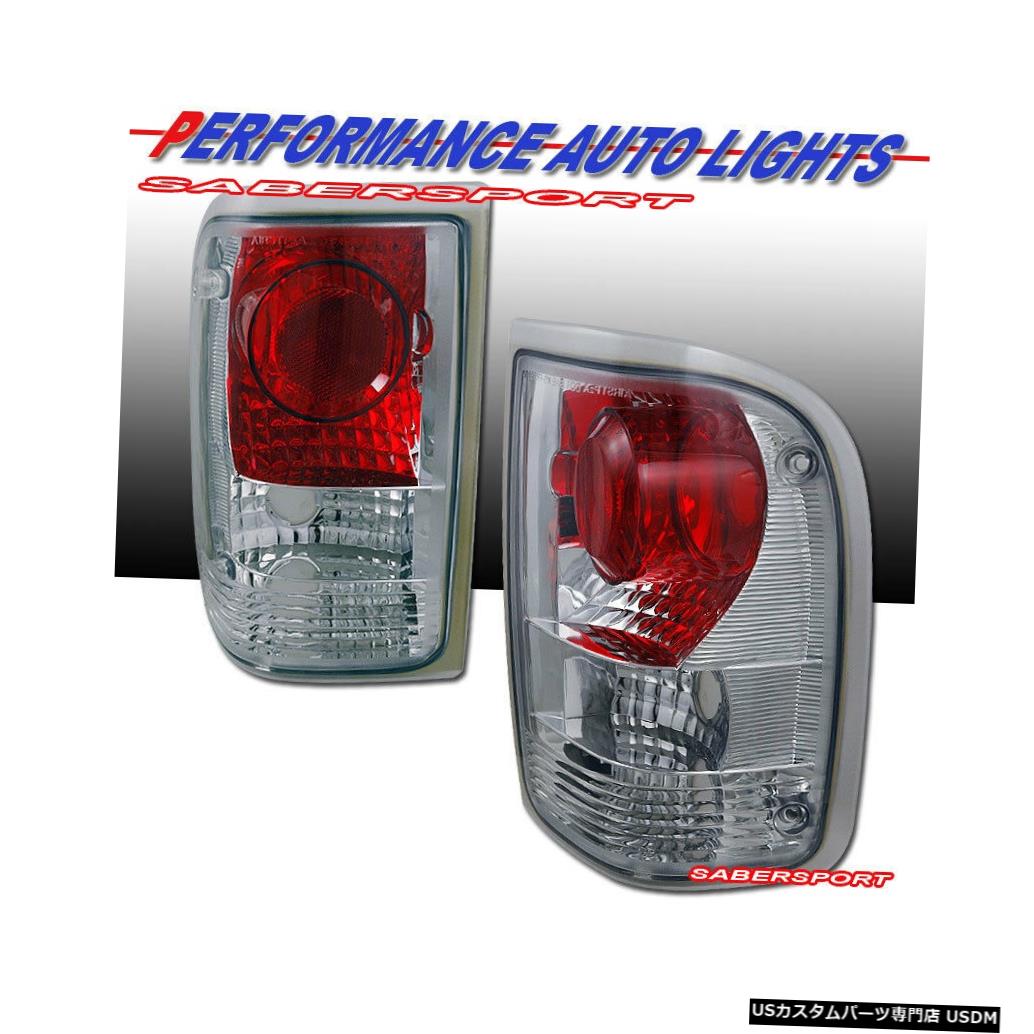 Tail light 1993-1997フォードレンジャー用ペアクロームアルテッツァスタイルテールライトのセット Set of Pair Chrome Altezza Style Taillights for 1993-1997 Ford Ranger 【並行輸入品】