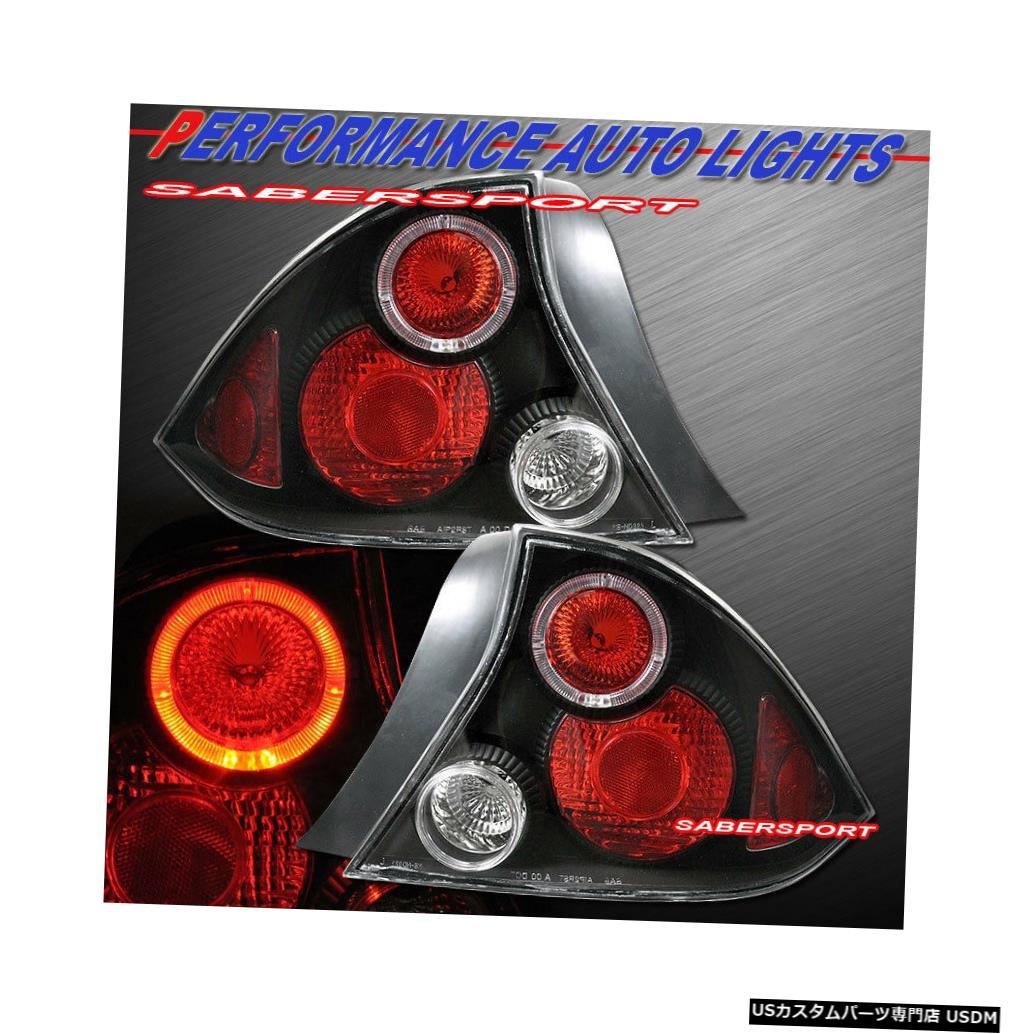 Tail light 2001-2003 Honda Civic 2dr Coupe専用のペアブラックAltezzaテールライトセット Set of Pair Black Altezza Taillights for 2001-2003 Honda Civic 2dr Coupe only 【並行輸入品】