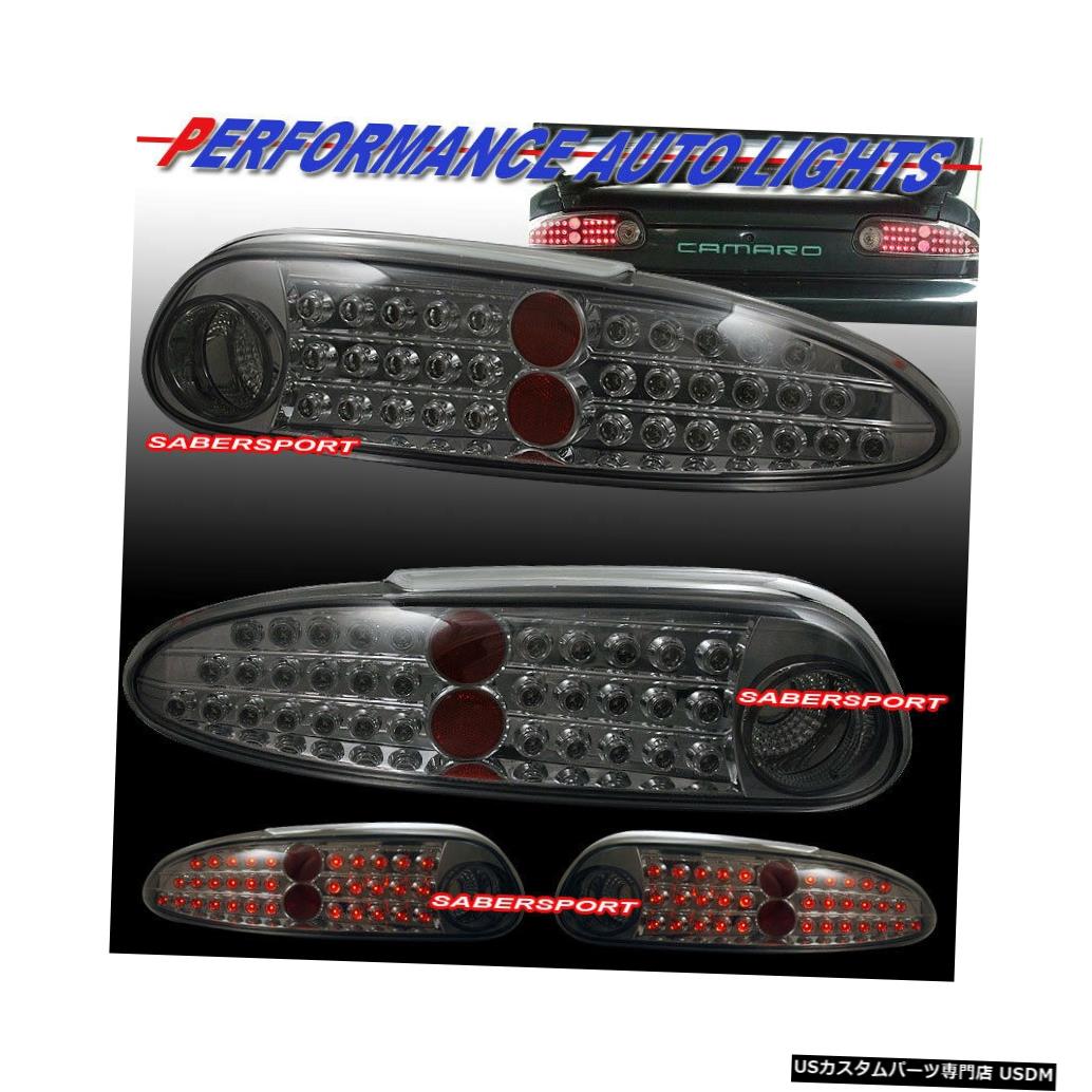 Tail light 1998-2002シボレーカマロ用ペアクロームスモークLEDテールライトセット Set of Pair Chrome Smoke LED Taillights for 1998-2002 Chevrolet Camaro 【並行輸入品】