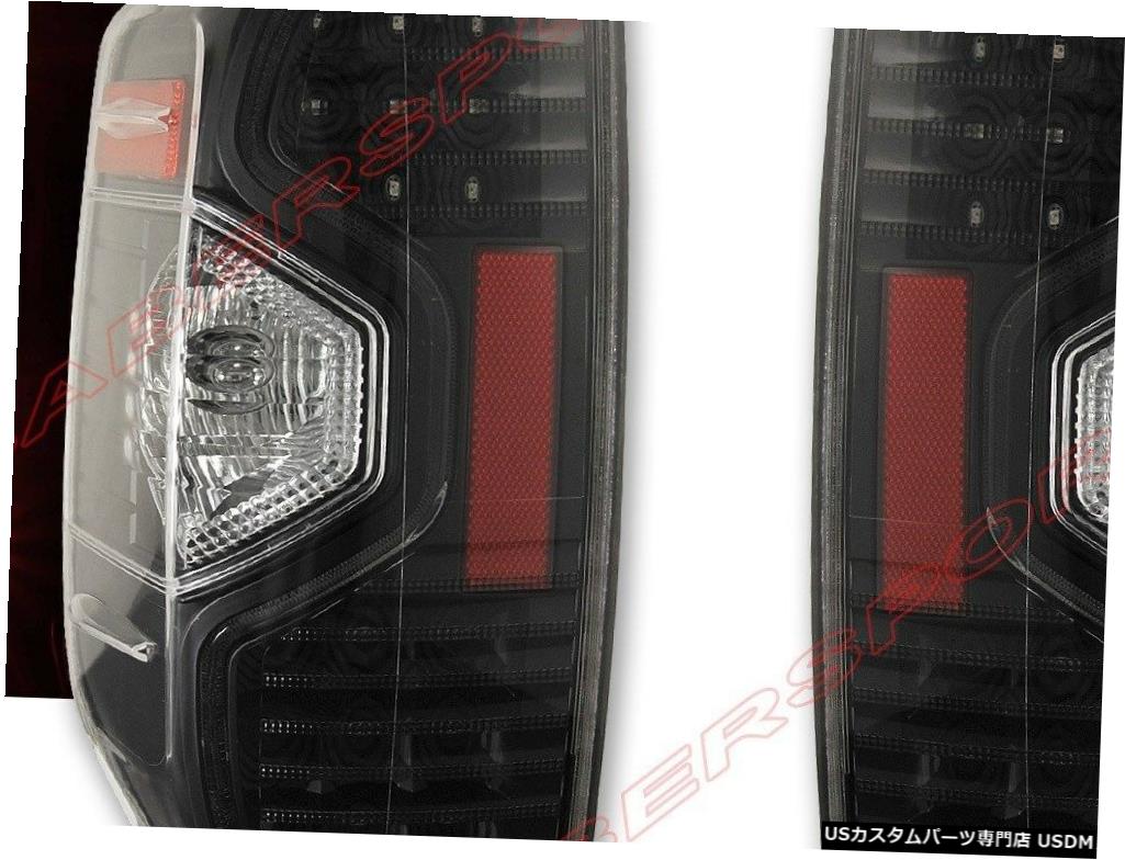 Tail light 2014-2018トヨタタンドラ用ペアブラックハウジングLEDテールライトセット Set of Pair Black Housing LED Taillights for 2014-2018 Toyota Tundra 【並行輸入品】