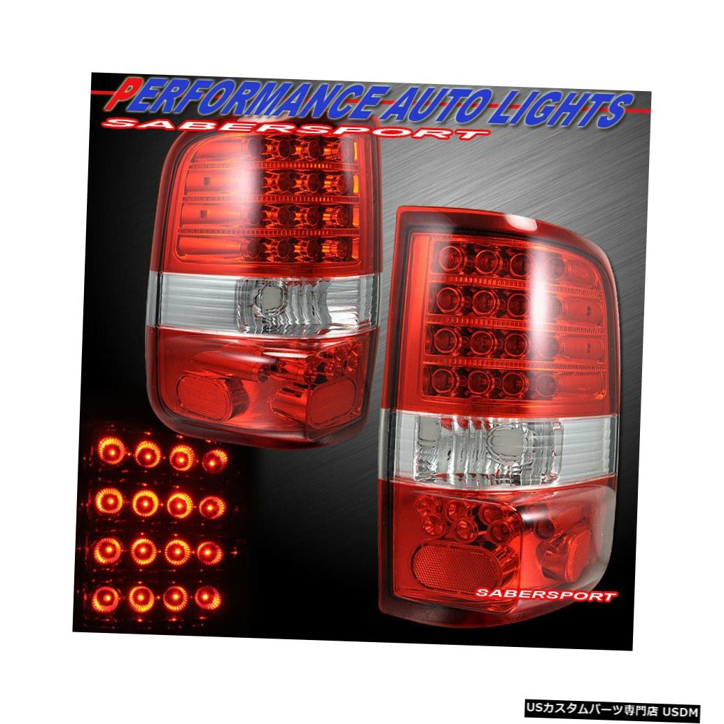 Tail light 2004-2008 Ford F-150用ペア赤クリアLEDテールライトセット Set of Pair Red Clear LED Taillights for 2004-2008 Ford F-150 【並行輸入品】