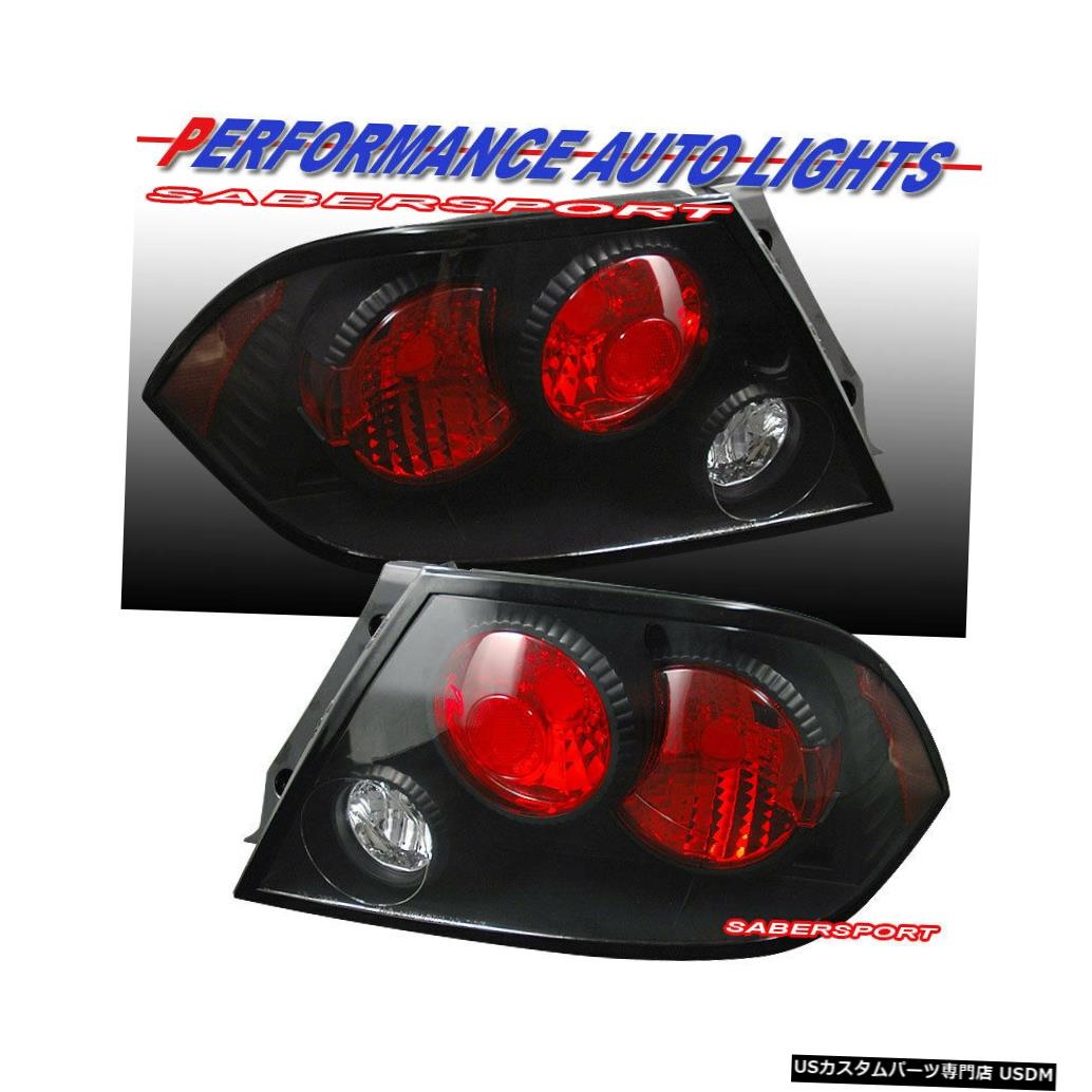 Tail light 2002-2003 Mitsubishi LancerのペアブラックAltezzaスタイルテールライトのセット Set of Pair Black Altezza Style Taillights for 2002-2003 Mitsubishi Lancer 【並行輸入品】