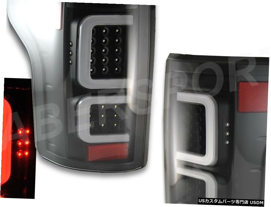 Tail light 2015-2017 Ford F-150 XL XLT用ペアEagle Eyes V3ブラックフルLEDテールライト Pair Eagle Eyes V3 Black Full LED Taillights for 2015-2017 Ford F-150 XL XLT 【並行輸入品】