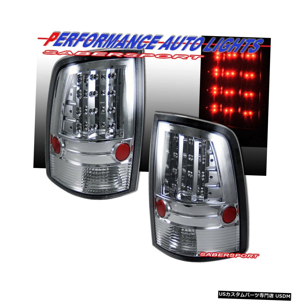 Tail light 2010-2017 Dodge Ram 1500 2500 3500用ペアクロームLEDテールライトセット Set of Pair Chrome LED Taillights for 2010-2017 Dodge Ram 1500 2500 3500 【並行輸入品】