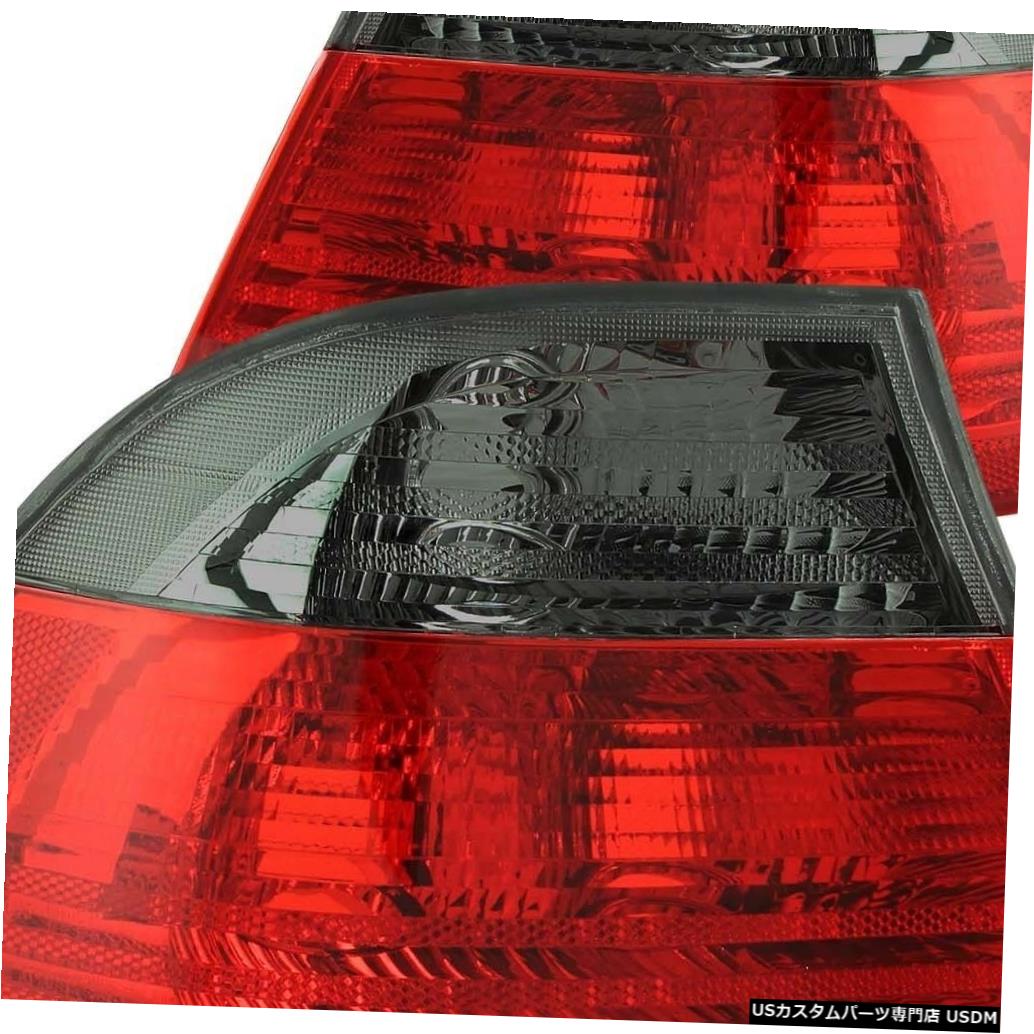 Tail light 2000-2003 BMW E46 3シリーズ2drクーペ用ペアレッドスモークテールライトセット Set of Pair Red Smoke Taillights for 2000-2003 BMW E46 3-Series 2dr Coupe 【並行輸入品】