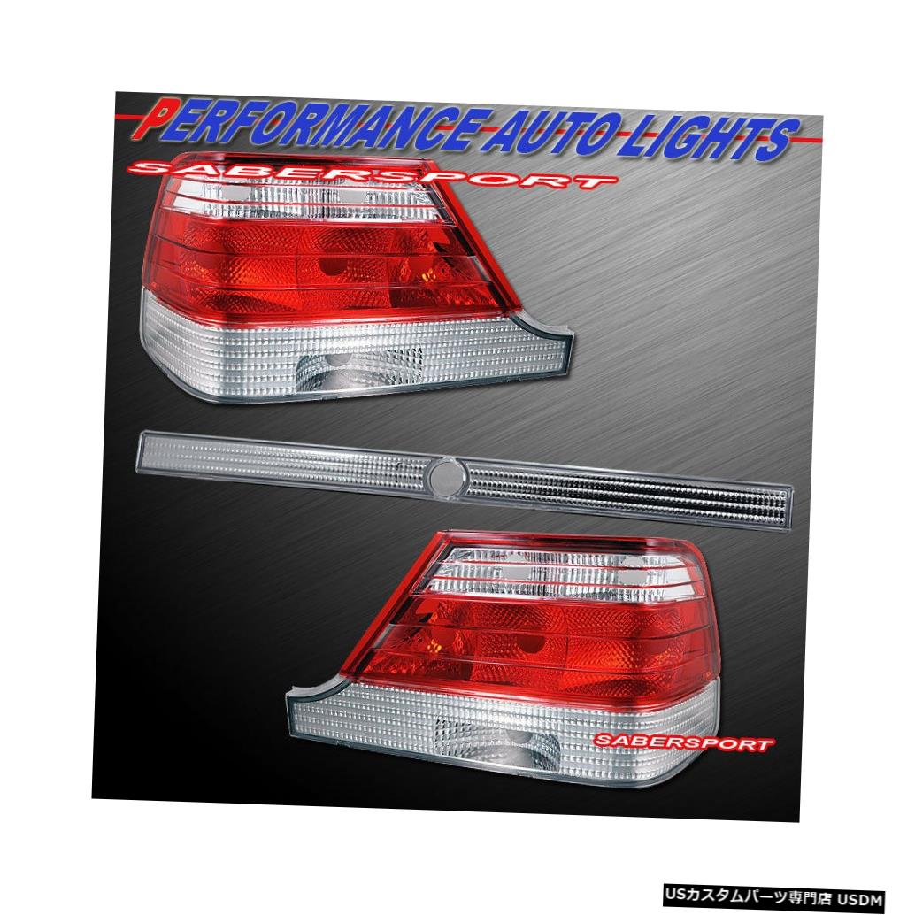 Tail light 1997-1999メルセデスW140 Sクラスセダン用3個入りレッドクリアテールライトセット Set of 3pcs Red Clear Taillights for 1997-1999 Mercedes W140 S-Class Sedan 【並行輸入品】