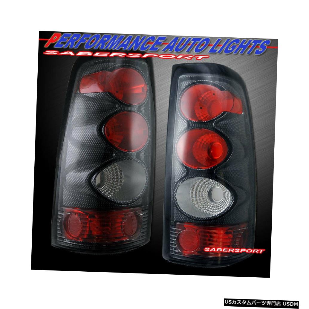 Tail light 2003-2006シボレーシルバラード1500 2500用ペアカーボンスタイルテールライトのセット Set of Pair Carbon Style Taillights for 2003-2006 Chevrolet Silverado 1500 2500 【並行輸入品】