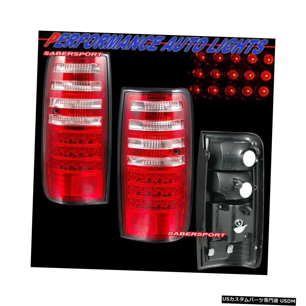 Tail light 1991-1997トヨタFJ82ランドクルーザー用ペアレッドクリアLEDテールライトセット Set of Pair Red Clear LED Taillights for 1991-1997 Toyota FJ82 Land Cruiser 【並行輸入品】