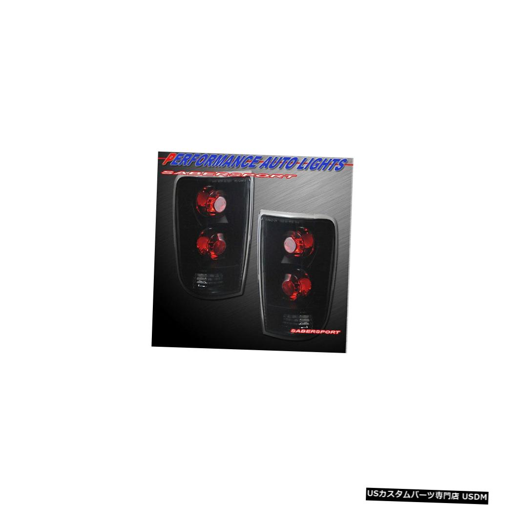 Tail light 1995-2005ブレザージミー/ 96-01ブラバダ用ペアブラックスモークテールライトセット Set of Pair Black Smoke Taillights for 1995-2005 Blazer Jimmy / 96-01 Bravada 【並行輸入品】