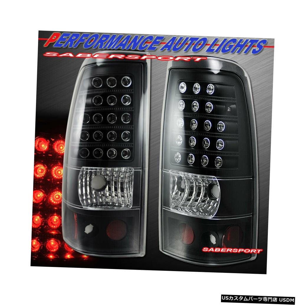 Tail light 2003-2006シボレーシルバラード1500 2500のペアブラックLEDテールランプセット Set of Pair Black LED Taillights for 2003-2006 Chevrolet Silverado 1500 2500 【並行輸入品】 44,022円