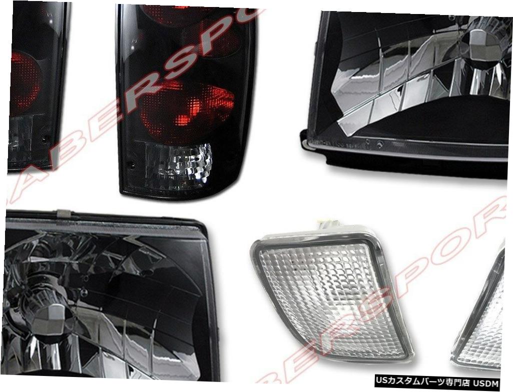 Tail light ブラックヘッドライト+クリアバンパー+ 98-00タコマ4WD /プレランナー用テールライト Black Headlights + Clear Bumper + Tail lights for 98-00 Tacoma 4WD / PreRunner 【並行輸入品】