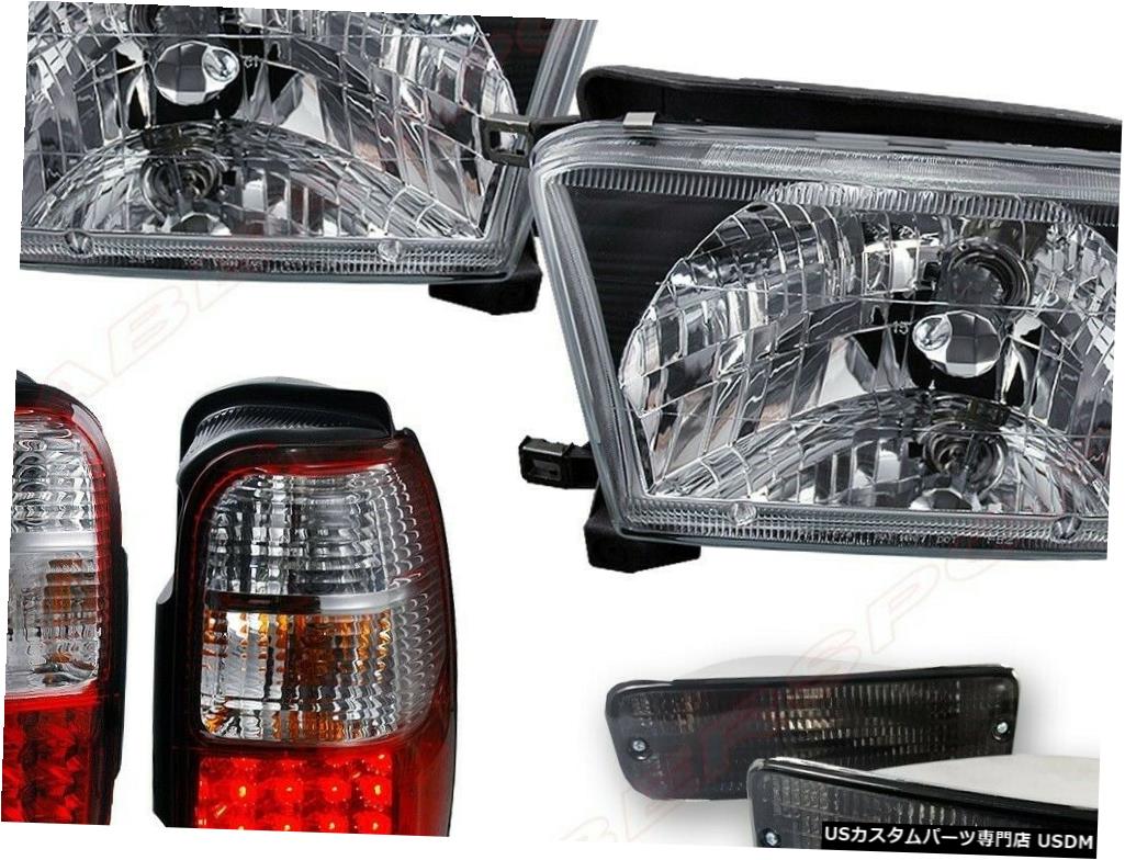 Tail light ブラックヘッドライト+スモークバンパーライト+ 96-98 Toyota 4RunnerのLEDテールライト Black Headlights + Smoke Bumper lights + LED Taillights for 96-98 Toyota 4Runner 【並行輸入品】