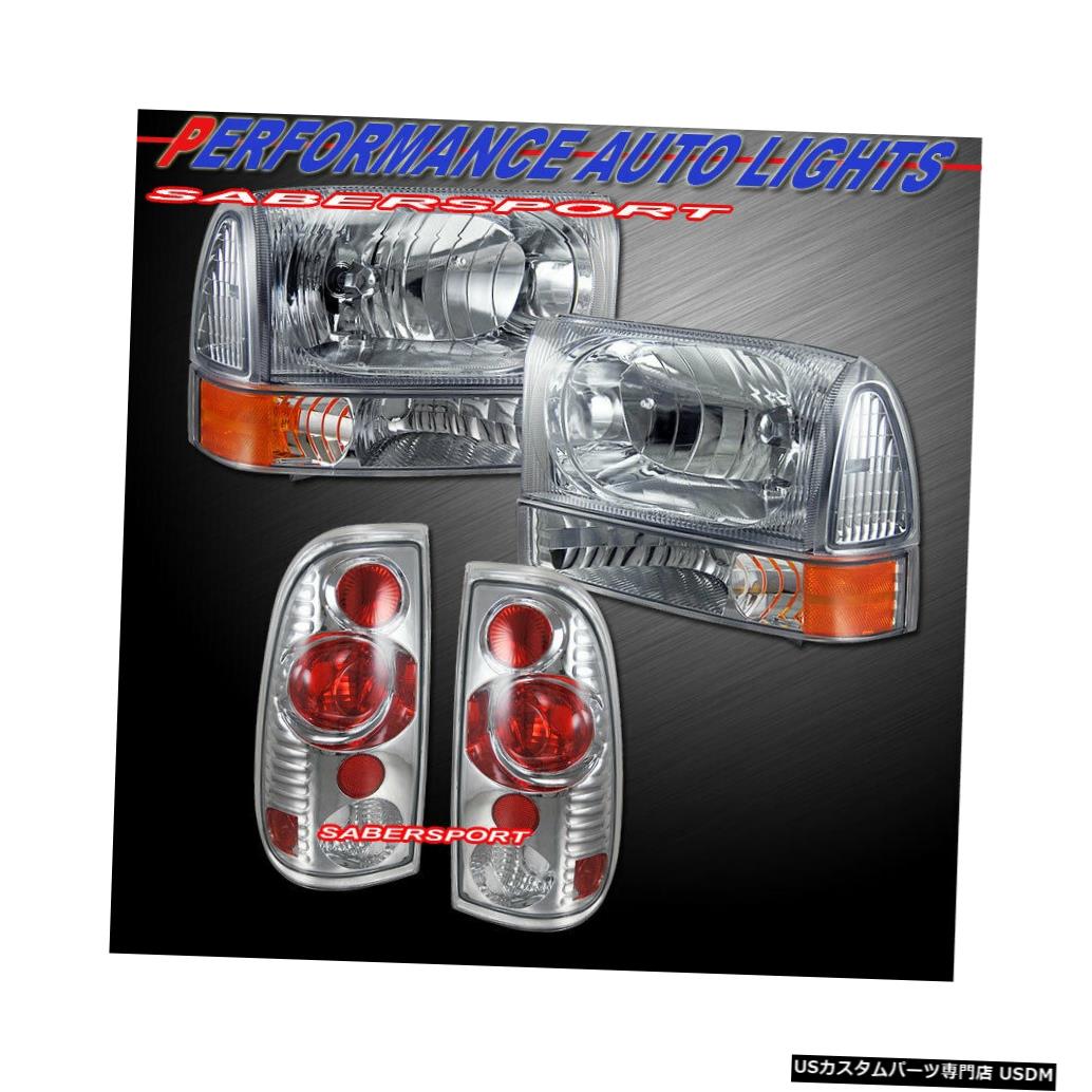 Tail light ユーロクリアヘッドライト+コーナー+テールライトのセット（99-04 F250 F350 SuperDuty用） Set of Euro Clear Headlights + Corner + Taillights for 99-04 F250 F350 SuperDuty 【並行輸入品】