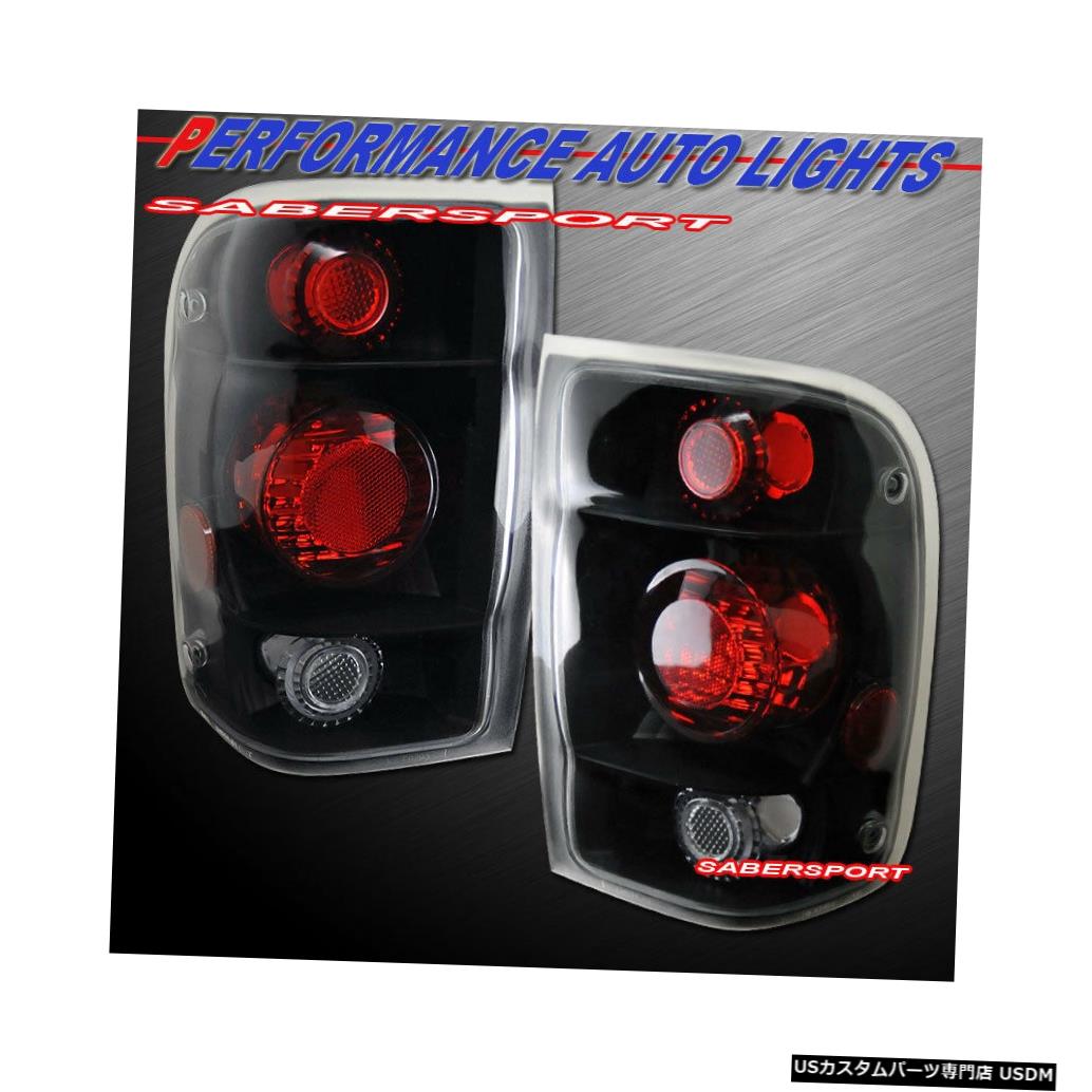 Tail light 1998-1999 Ford RangerのペアブラックAltezzaスタイルテールライトのセット Set of Pair Black Altezza Style Taillights for 1998-1999 Ford Ranger 【並行輸入品】