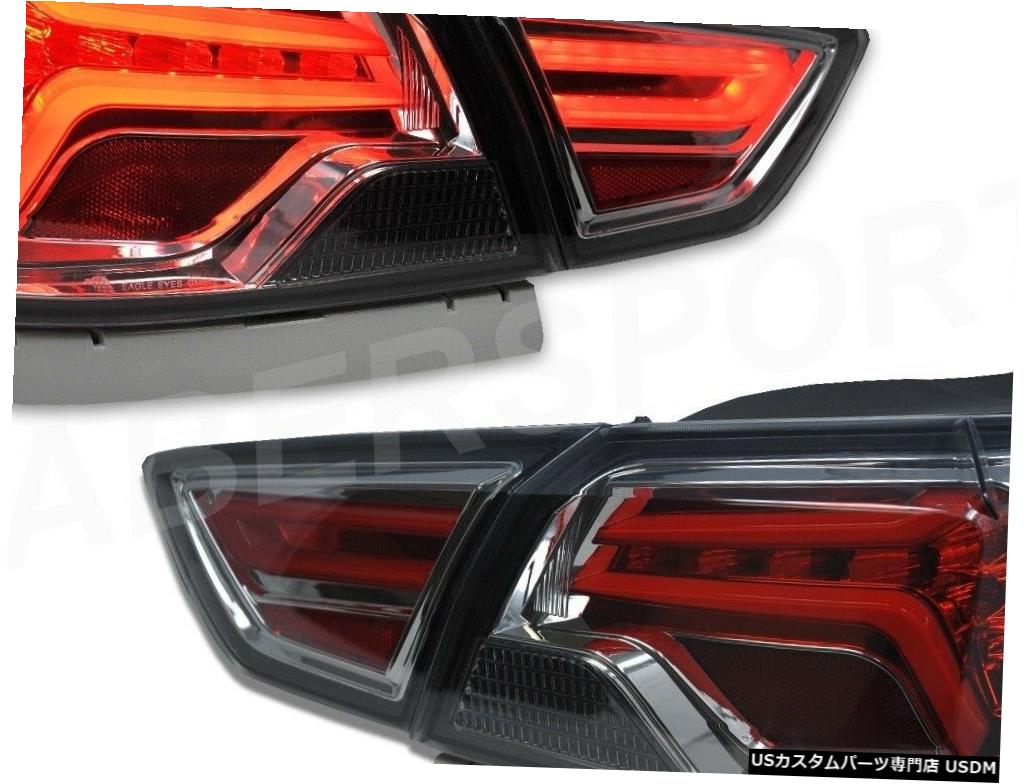 Tail light 2014-2019シボレーインパラ用LEDチューブ付きペアスモークレンズテールランプセット Set of Pair Smoke Lens Taillights w/ LED Tube for 2014-2019 Chevrolet Impala 【並行輸入品】