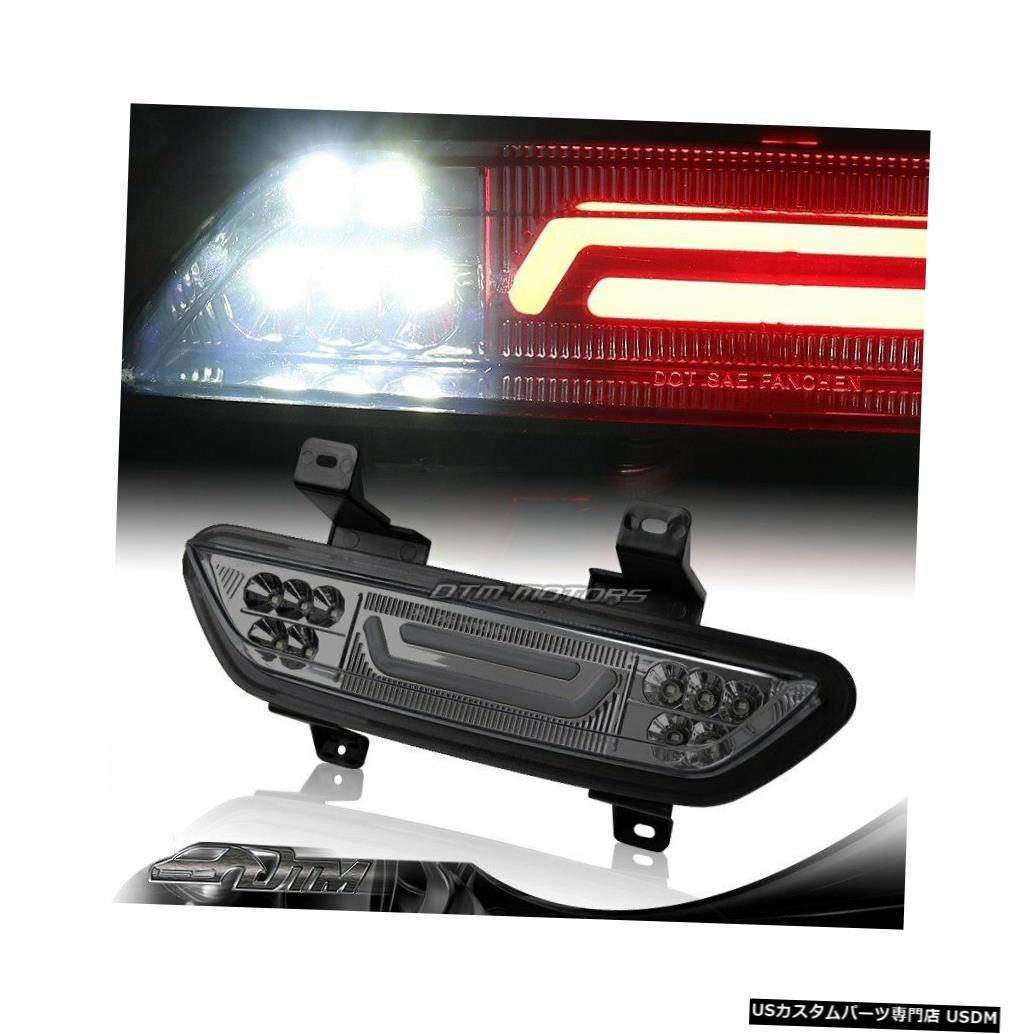 Tail light 2015-2018フォードマスタングスモークレンズLEDバー3RDサードブレーキストップライトランプ For 2015-2018 Ford Mustang Smoke Lens LED BAR 3RD Third Brake Stop Light Lamp 【並行輸入品】
