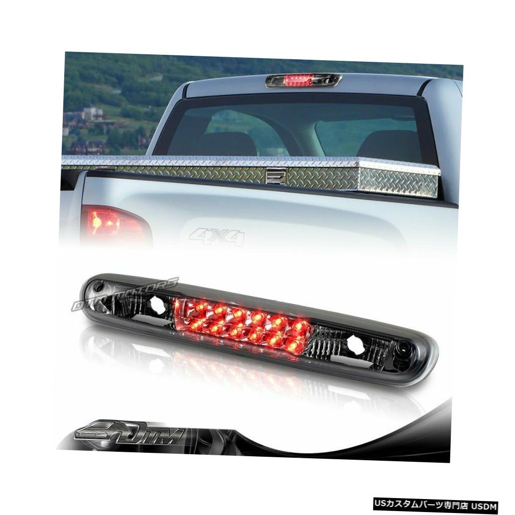 Tail light シェビー/シルバー/ GMCシエラ1500 2500 3500HD煙レンズLEDサードブレーキライト For Chevy/Silverado/GMC Sierra 1500 2500 3500HD Smoke Lens LED Third Brake Light 【並行輸入品】