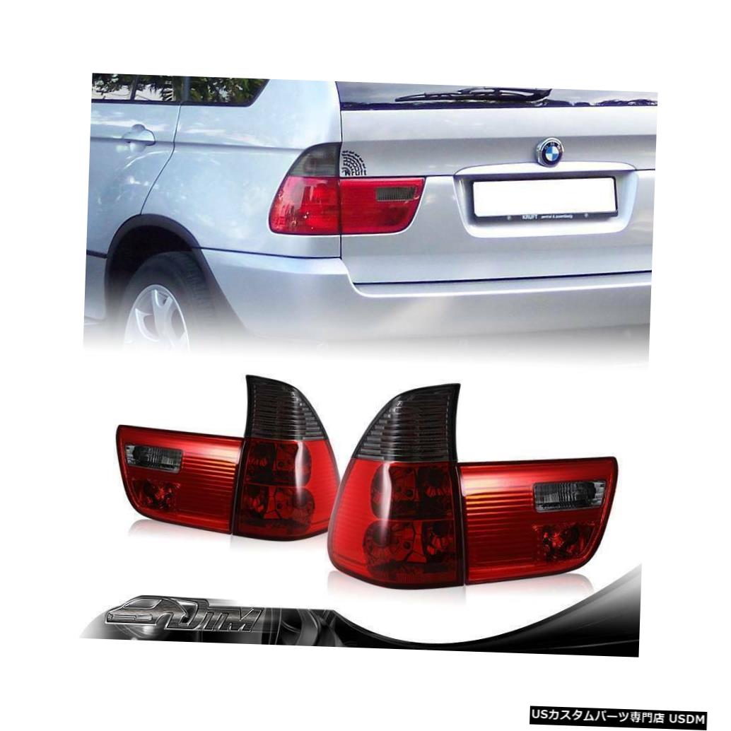 Tail light Chrome Housing Red & Smoke Lens Rear Brake Tail Lights Lamp for 2000-2006 BMW X5 【並行輸入品】