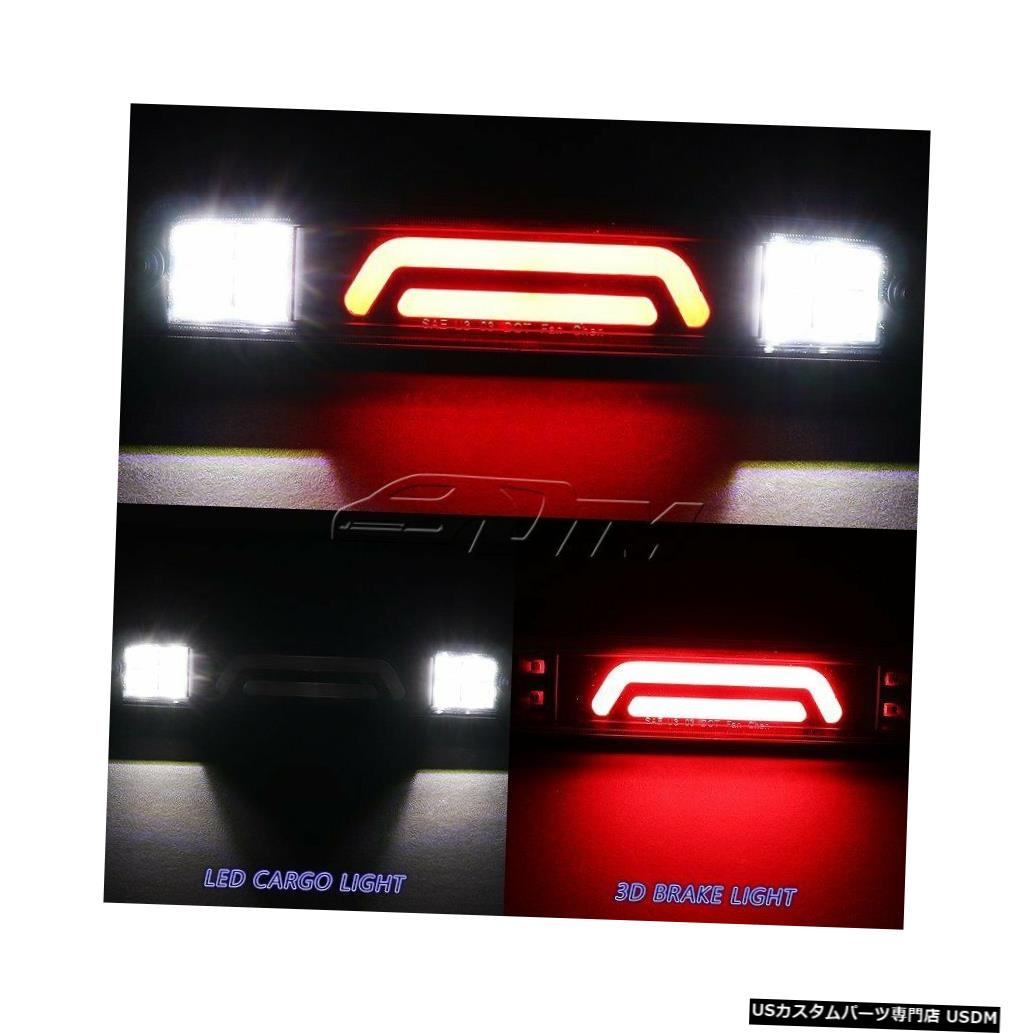 Tail light F250 / 350/450スーパーデューティスモークレンズ用LEDバー3RDサードブレーキライトカーゴランプ For F250/350/450 Super Duty Smoke Lens LED BAR 3RD Third Brake Light Cargo Lamp 【並行輸入品】
