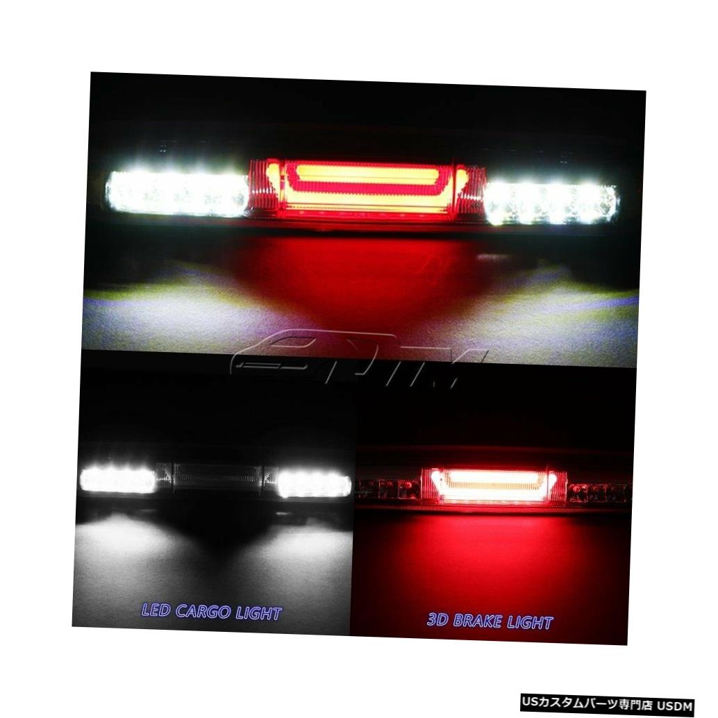 Tail light 1999-2006 GMCシエラクロームLEDバー3RDサードブレーキストップライト（カーゴランプ付き） For 1999-2006 GMC Sierra Chrome LED BAR 3RD Third Brake Stop Light W/Cargo Lamp 【並行輸入品】