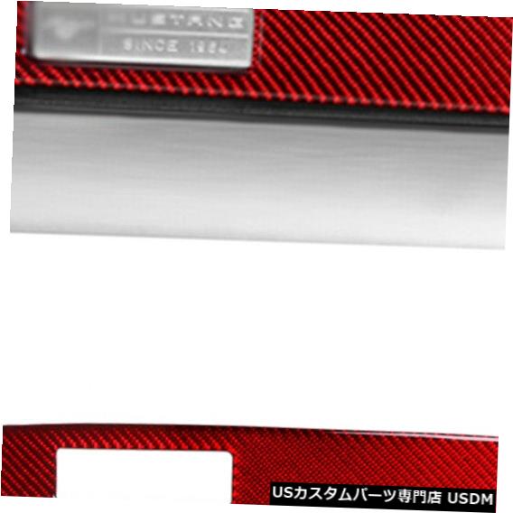 コンソールカバー レッドカーボンファイバーセンターコンソールパネルカバートリムフィットフォードマスタング2015-2019 Red Carbon Fiber Center Console Panel Cover Trim Fit For Ford Mustang 2015-2019 【並行輸入品】
