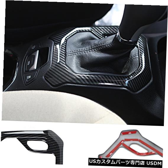 コンソールカバー 2015-2018 Jeep Renegadeのカーボンファイバーコンソールギアシフトパネルカバートリム Carbon Fiber Console Gear Shift Panel Cover Trim For 2015-2018 Jeep Renegade 【並行輸入品】