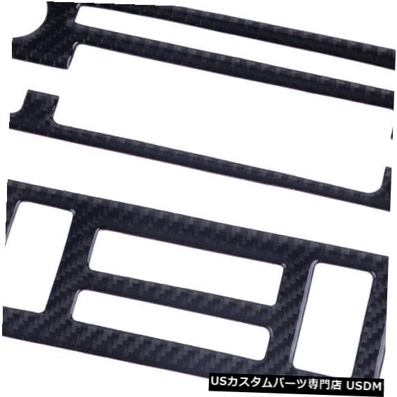 コンソールカバー カーボンファイバーコンソールACボタンカバートリムフィットBMW 3シリーズE46 4ドア98-2006 Carbon Fiber Console AC Button Cover Trim Fit for BMW 3 Series E46 4Door 98-2006 【並行輸入品】