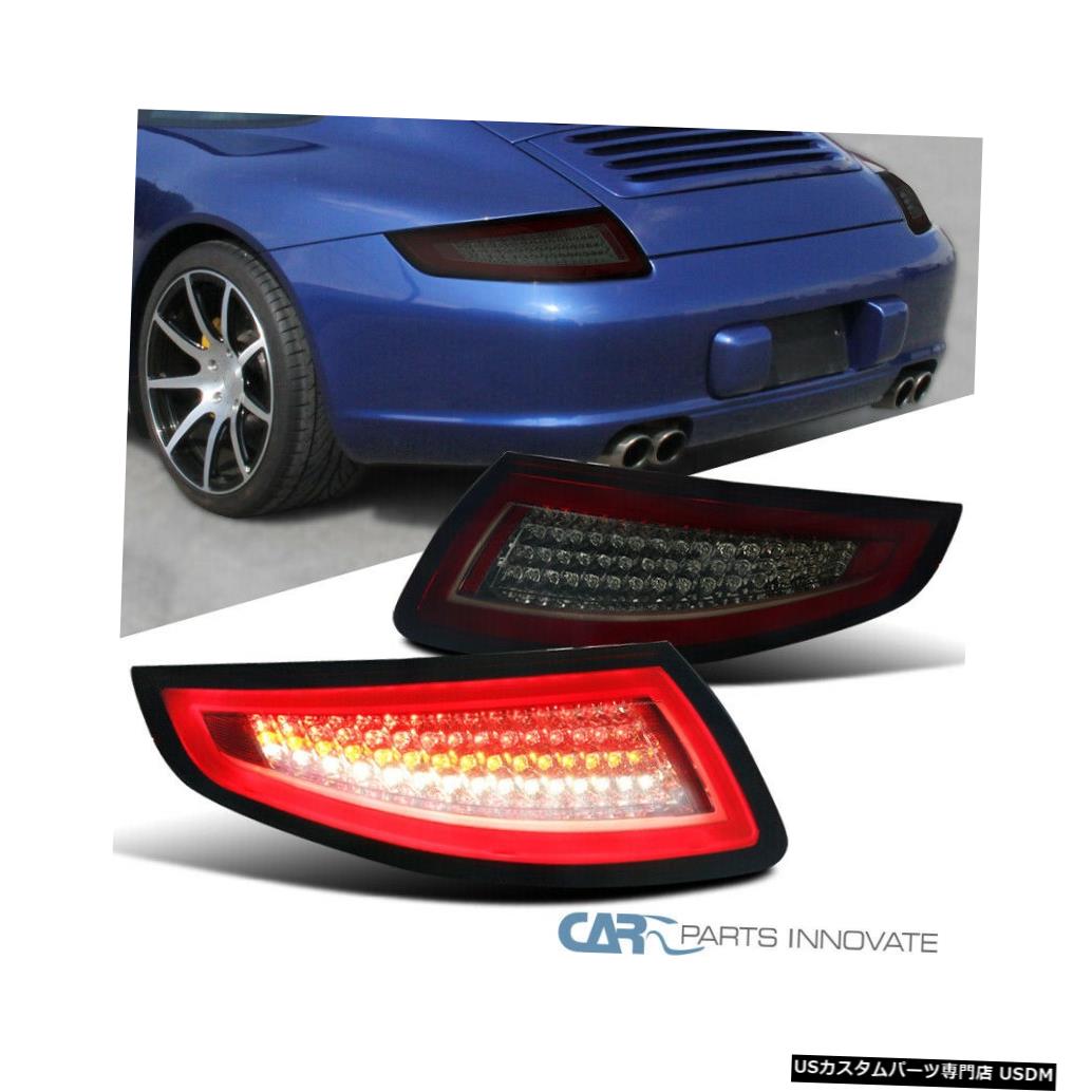 Tail light 05-08ポルシェ911 997 GT3 GT2ターボカレラタルガ赤煙LEDテールライト For 05-08 Porsche 911 997 GT3 GT2 Turbo Carrera Targa Red Smoke LED Tail Lights 【並行輸入品】|カスタムパーツ WORLD倉庫