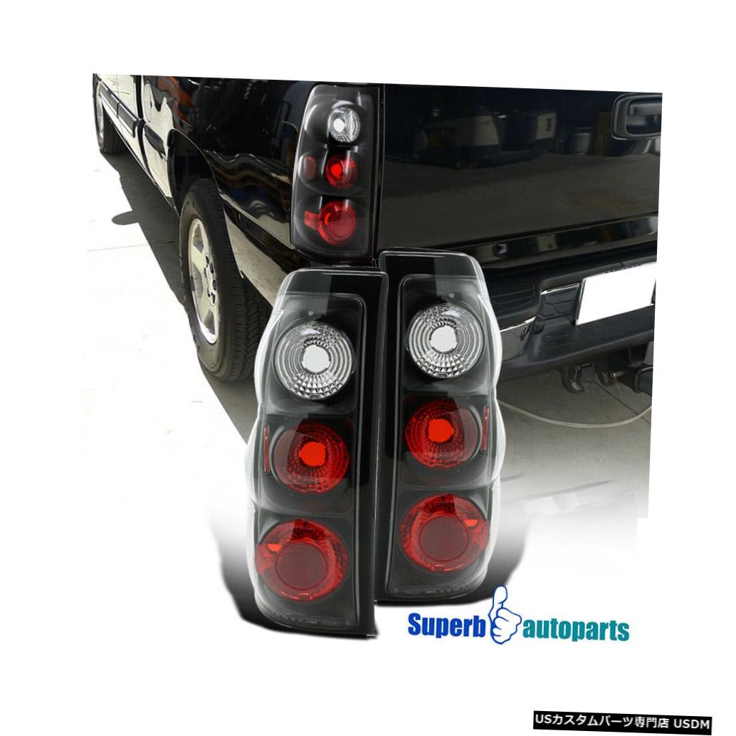 Tail light 1999-2002のSilverado / GMC Sierra Fleetsideテールランプブレーキライトブラック For 1999-2002 Silverado/ GMC Sierra Fleetside Tail Lamps Brake Lights Black 【並行輸入品】