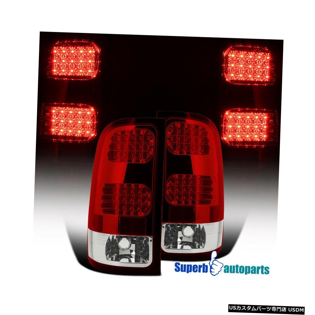 Tail light 2007-2014シエラ1500 2500 3500 LEDリアテールブレーキストップライトランプレッド For 2007-2014 Sierra 1500 2500 3500 LED Rear Tail Brake Stop Lights Lamps Red 【並行輸入品】