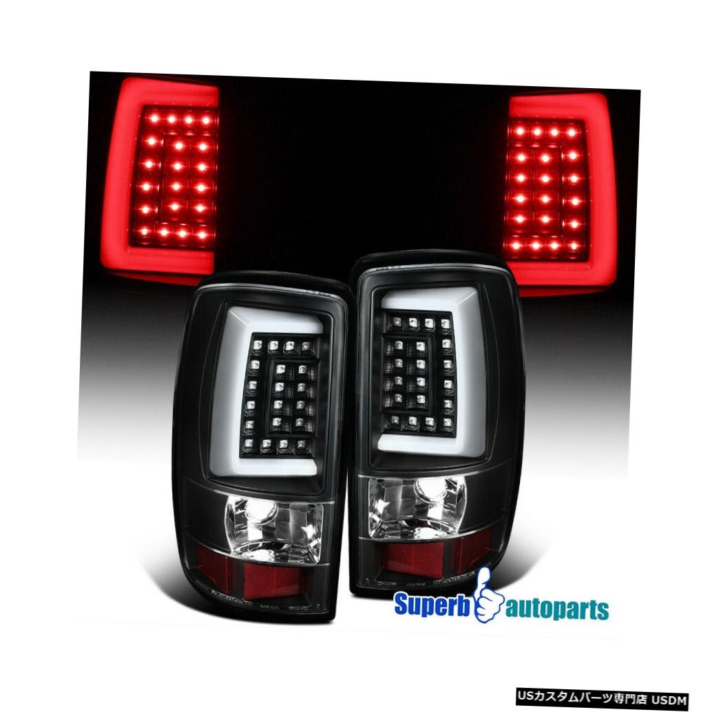 Tail light 2000-2006タホ郊外GMCユーコンXLブラックLEDバーテールライトブレーキランプ For 2000-2006 Tahoe Suburban GMC Yukon XL Black LED Bar Tail Lights Brake Lamps 【並行輸入品】 48,840円