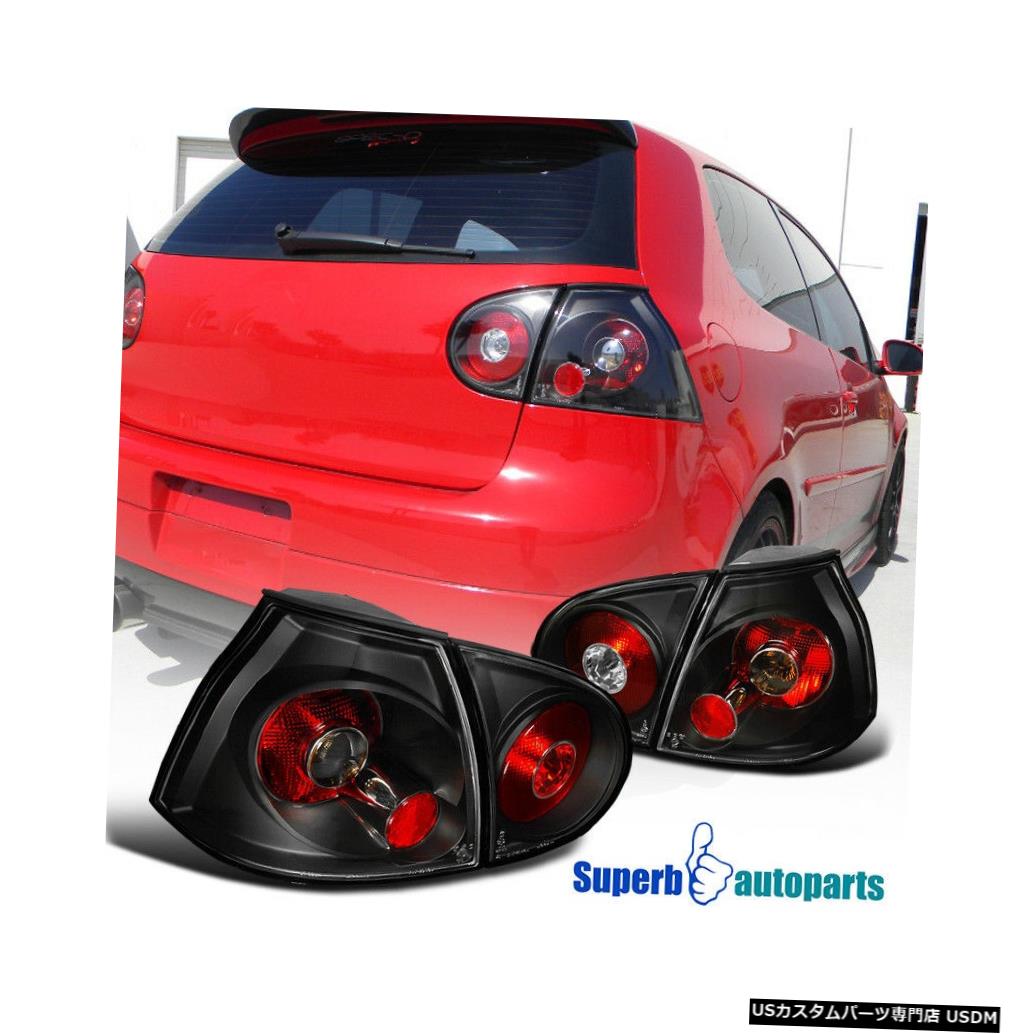Tail light 2006-2009 VWゴルフGTI MK5交換用テールライトブレーキランプブラック For 2006-2009 VW Golf GTI MK5 Replacement Tail Light Brake Lamps Black 【並行輸入品】