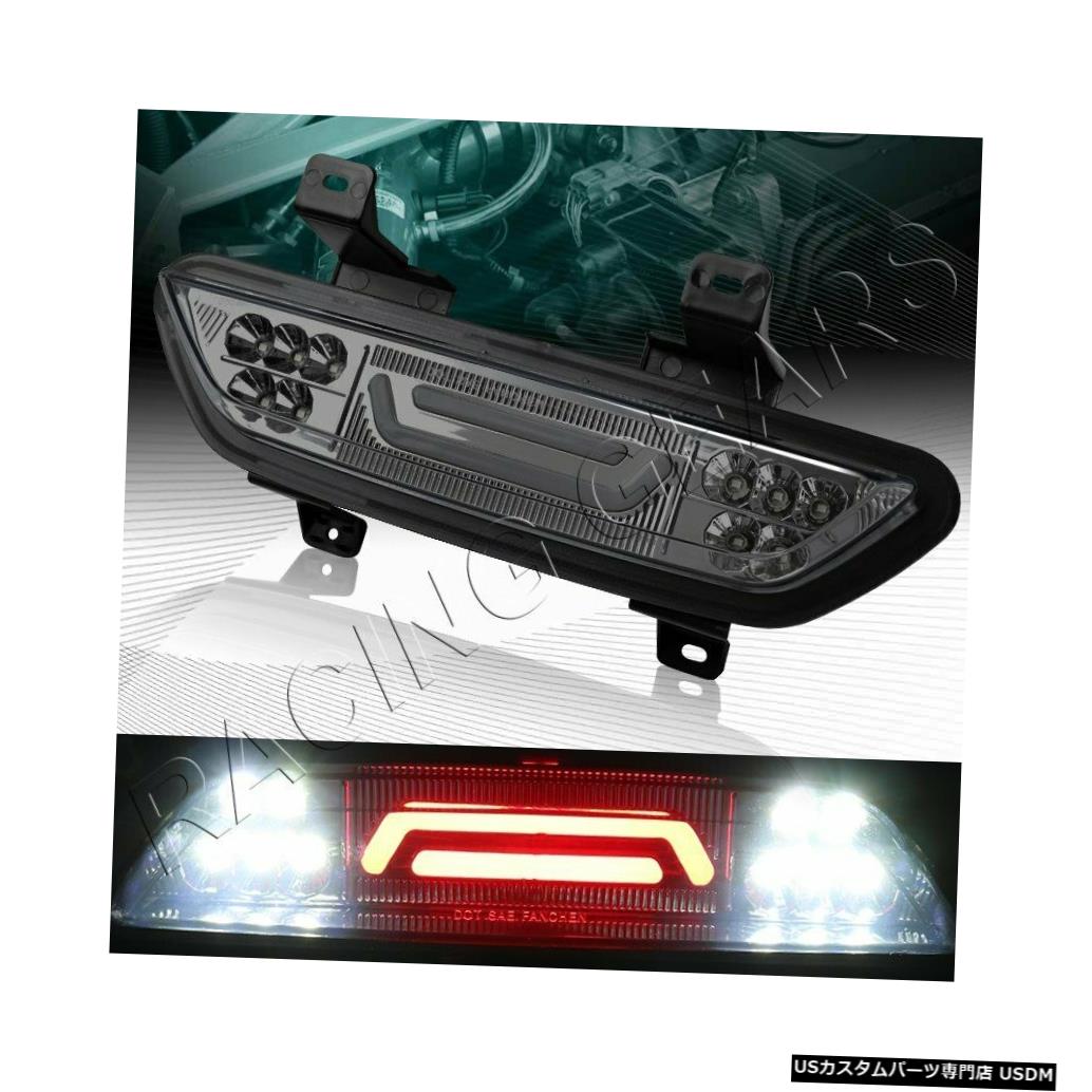 Tail light スモークレンズ3RDサードLEDバーリアブレーキストップテールライトフィット15-18フォードマスタング SMOKE LENS 3RD THIRD LED BAR REAR BRAKE STOP TAIL LIGHT FIT 15-18 FORD MUSTANG 【並行輸入品】