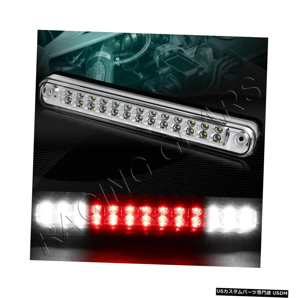 Tail light クローム/クリア26-LED 3RDサードブレーキテールカーゴライトフィット88-00シェビーGMC C / K C10 CHROME/CLEAR 26-LED 3RD THIRD BRAKE TAIL CARGO LIGHT FIT 88-00 CHEVY GMC C/K C10 【並行輸入品】