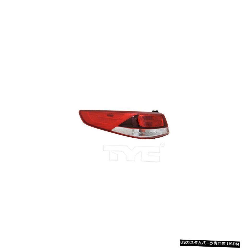 Tail light 16-20 Kia Optima用ハロゲンアウタークォーターテールライトランプ左ドライバー Halogen Outer Quarter Tail Light Lamp Left Driver for 16-20 Kia Optima 【並行輸入品】