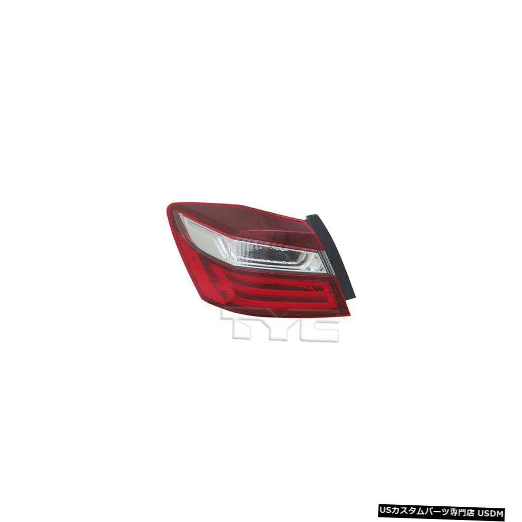 Tail light 16-17ホンダアコードセダン用アウタークォーターテールライトリアランプ左ドライバー Outer Quarter Tail Light Rear Lamp Left Driver for 16-17 Honda Accord Sedan 【並行輸入品】