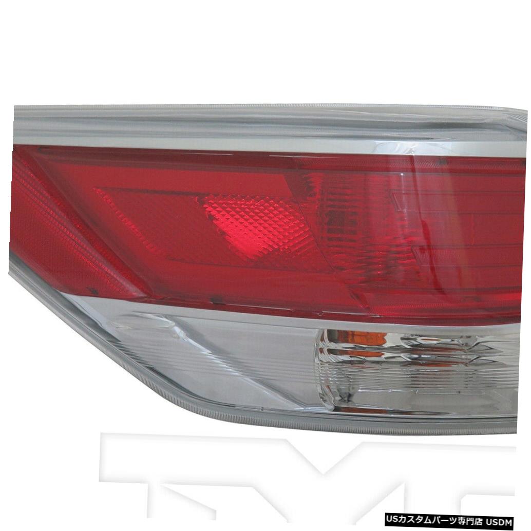 Tail light 14-16トヨタハイランダー用アウタークォーターテールライトランプ左ドライバー Outer Quarter Tail Light Lamp Left Driver for 14-16 Toyota Highlander 【並行輸入品】
