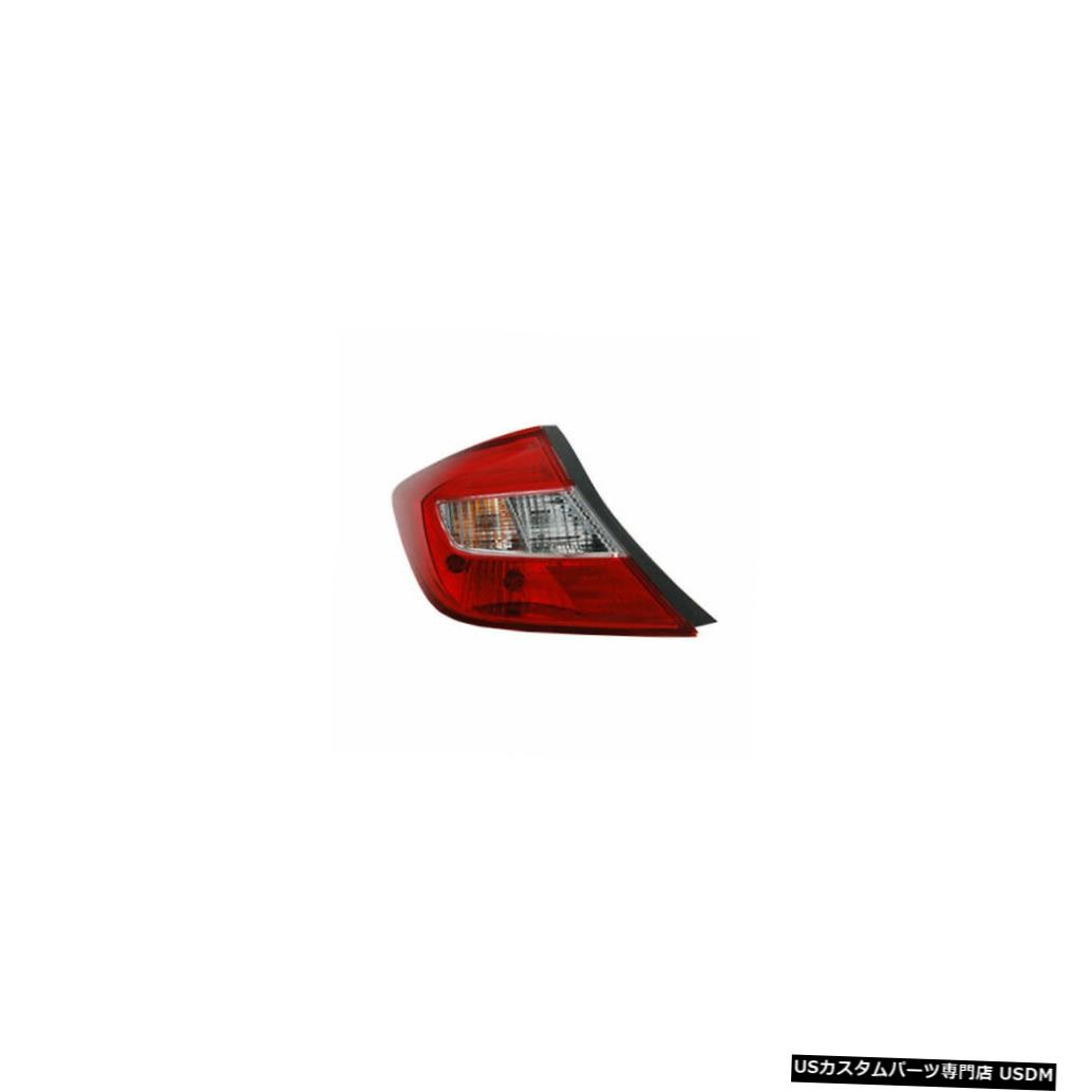 Tail light 12-12ホンダシビックセダン用テールライトリアランプ左ドライバー Tail Light Rear Lamp Left Driver for 12-12 Honda Civic Sedan 【並行輸入品】