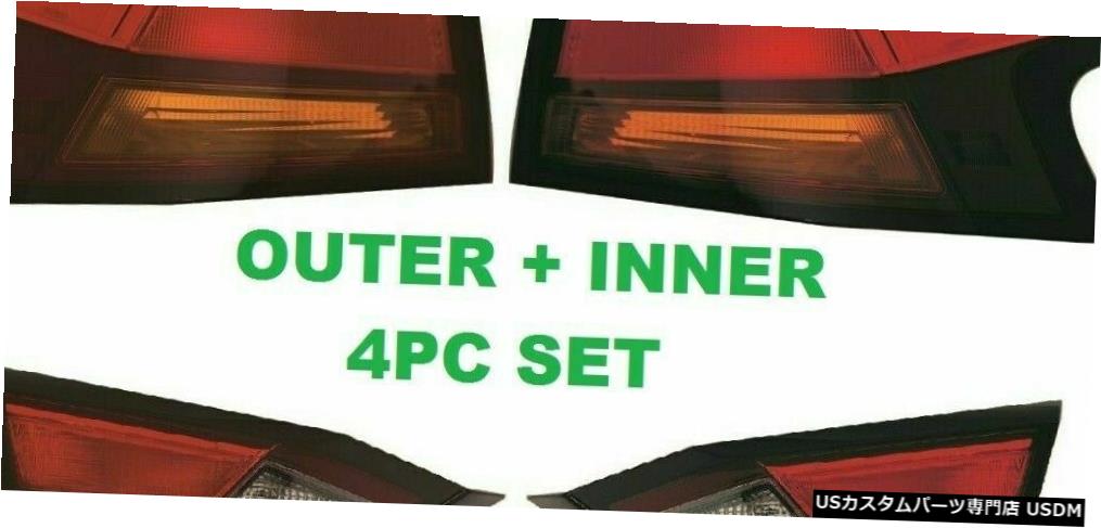 Tail light FITニッサンアルティマ2019左テールライトリアランプテールライト4個セットNEW FIT NISSAN ALTIMA 2019 LEFT RIGHT TAIL LIGHTS REAR LAMPS TAILLIGHTS 4pc SET NEW 【並行輸入品】