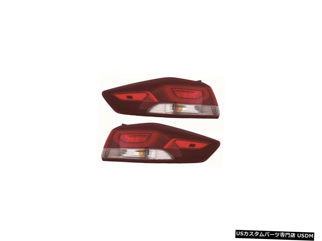 Tail light フィットHYUNDAI ELANTRA 2017左右LEDテールライトテールライトリアランプペア FITS HYUNDAI ELANTRA 2017 LEFT RIGHT LED TAILLIGHTS TAIL LIGHTS REAR LAMPS PAIR 【並行輸入品】