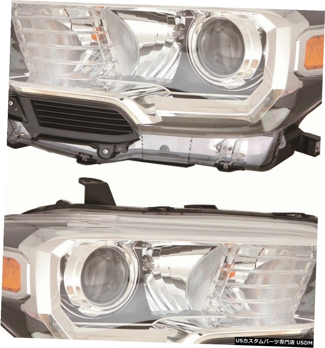Tail light FIT TOYOTA TACOMA 2018 RIGHT LEFT HEADLIGHTS HEAD LIGHTS LAMP W / O LED DRL PAIR FIT TOYOTA TACOMA 2018 RIGHT LEFT HEADLIGHTS HEAD LIGHTS LAMP W/O LED DRL PAIR 【並行輸入品】