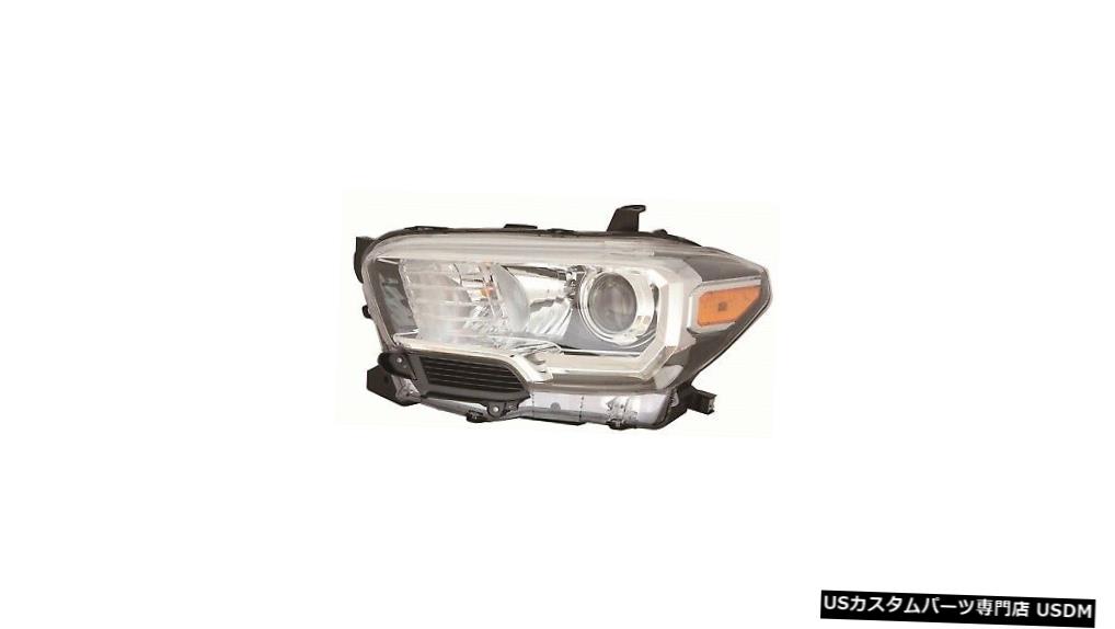 Tail light FIT TOYOTA TACOMA 2018 LEFT DRIVER HEADLIGHT HEAD LIGHT LAMP W / O LED DRL FIT TOYOTA TACOMA 2018 LEFT DRIVER HEADLIGHT HEAD LIGHT LAMP W/O LED DRL 【並行輸入品】